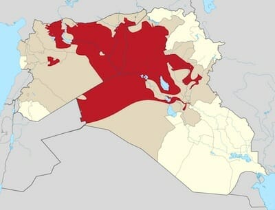 Territorial control of the ISIS