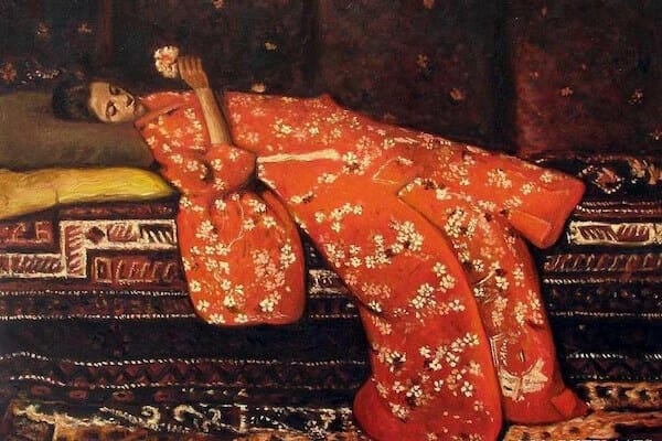 George Hendrik Breitner Girl in Red Kimono Geesje Kwak / Wikipedia