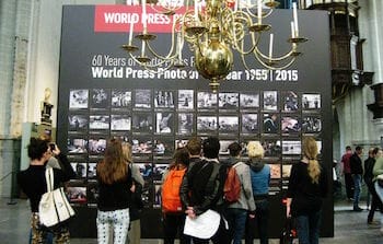 World Press Photo 2015 in de Nieuwe Kerk te Amsterdam / Wikipedia