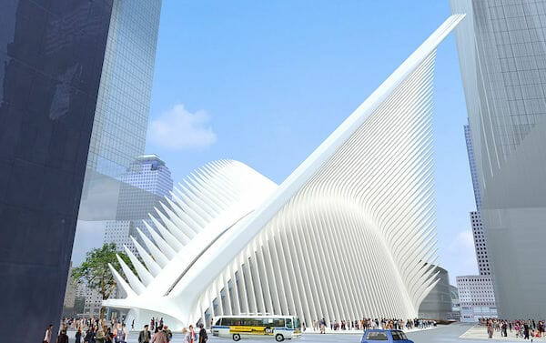 Santiagao Calatrava - World Trade Center Transportation Hub rendering / Wikipedia
