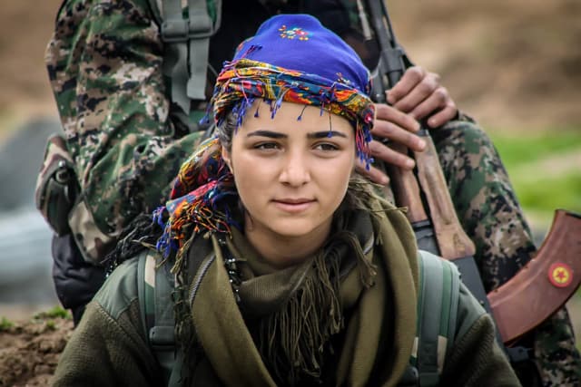 Kurdish YPG Fighter