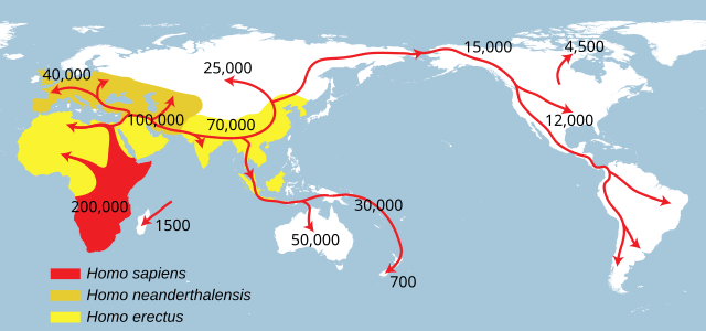 Spreading homo sapiens