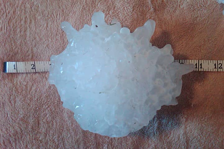 Record hailstone