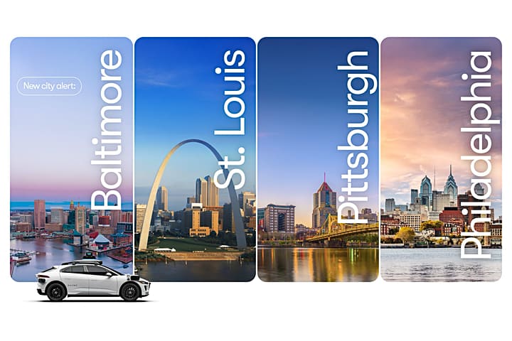 The Waymo Driver is en route to four new cities